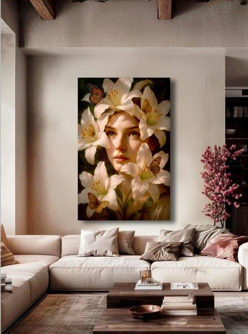 yamila velazquez - ““El Silencio de las flores” XL (Sin, Antiek en Kunst, Kunst | Schilderijen | Modern
