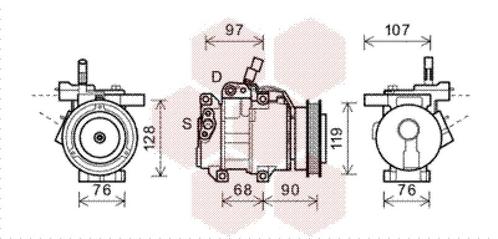 AIRCO COMPRESSOR VOOR KIA RIO JB 2005-2011 977011G000, Auto-onderdelen, Airco en Verwarming, Nieuw, Ophalen of Verzenden