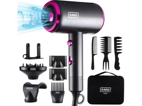 Raveg Föhn - Ionische Haardroger met Diffuser 2000W -, Sieraden, Tassen en Uiterlijk, Uiterlijk | Haarverzorging, Nieuw, Verzenden