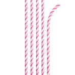 Roze Rietjes Gestreept 24st, Hobby en Vrije tijd, Feestartikelen, Verzenden, Nieuw