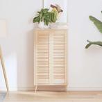 vidaXL Kastdeuren met lamellen 2 st 99x29,5 cm massief, Huis en Inrichting, Verzenden, Nieuw