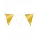 Vlaggenlijn Goud en Wit 10mtr, Hobby en Vrije tijd, Verzenden, Nieuw, Feestartikel