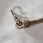 Zilver - Ketting - vintage slangenketting, Antiek en Kunst