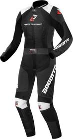 Bogotto Losail Ladies Black White 2PC Leather Motorcycle, Dames, Nieuw met kaartje, Bogotto, Combipak