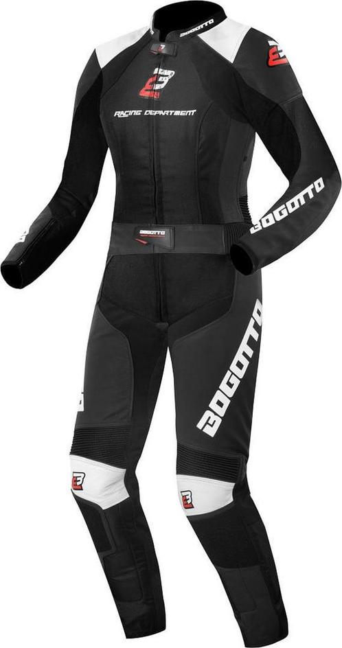 Bogotto Losail Ladies Black White 2PC Leather Motorcycle, Motoren, Kleding | Motorkleding, Dames, Nieuw met kaartje, Combipak