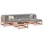 vidaXL 6-delige Loungeset met kussens massief douglas, Verzenden, Nieuw, Loungeset