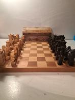 Schaakspel - Handgemaakt uniek schaakspel (king 12 cm.) +