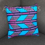 Afrikaans kussen | Roze triangles - Sierkussen 45x45 - 100%, Huis en Inrichting, Woonaccessoires | Kussens, Ophalen of Verzenden