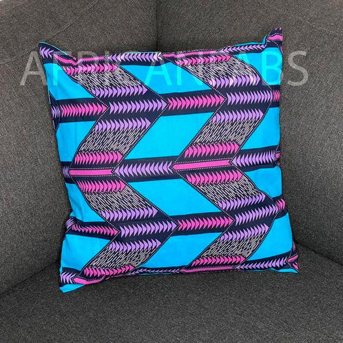 Afrikaans kussen | Roze triangles - Sierkussen 45x45 - 100%, Huis en Inrichting, Woonaccessoires | Kussens, Nieuw, Ophalen of Verzenden