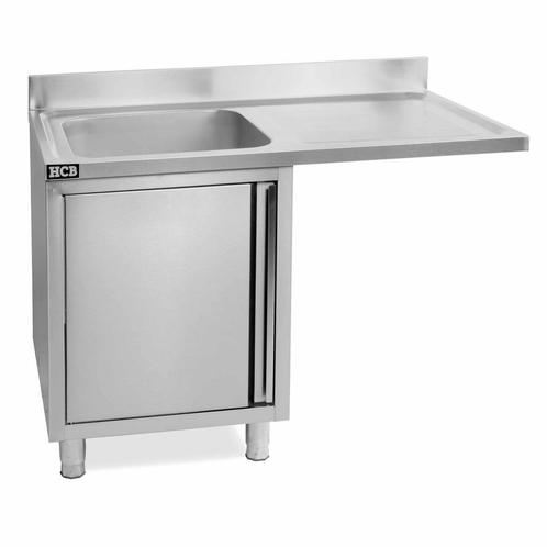 HCB Spoeltafel - spoelbak links - klapdeur - 120 cm - RVS, Zakelijke goederen, Horeca | Keukenapparatuur, Nieuw in verpakking