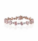 Armband - 14 karaat Roségoud - 12.67ct. tw. Roze Diamant, Nieuw