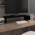 vidaXL Tv-meubel/monitorverhoger zwart 70x30x13 cm glas, Huis en Inrichting, Verzenden, Nieuw, 50 tot 100 cm, Glas