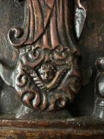 Madonna met Kind - Plaque - Hout, Antiek en Kunst