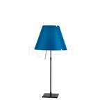 Luceplan Costanza Tafellamp, lampenkap petrol blauw/frame zw, Huis en Inrichting, Lampen | Tafellampen, Verzenden, Nieuw