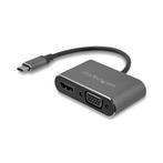 StarTech USB-C 2-in-1 naar VGA en HDMI Adapter, Computers en Software, Pc- en Netwerkkabels, Zo goed als nieuw, Verzenden