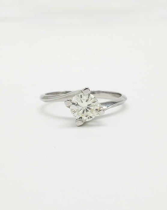 Verlovingsring - 18 karaat Witgoud - 0.72ct. tw. Diamant, Sieraden, Tassen en Uiterlijk, Antieke sieraden