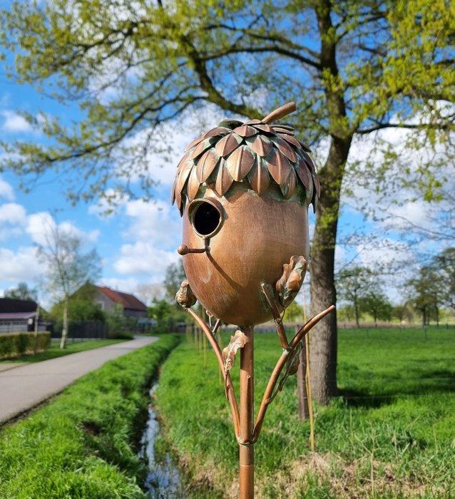 Beeldje - BIrdhouse - IJzer, Metaal, Antiek en Kunst, Kunst | Designobjecten