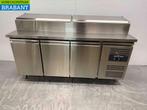 RVS EcoFrost Saladette 3 Deuren 179,5 cm 230V Horeca, Ophalen of Verzenden, Gebruikt