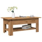 vidaXL Salontafel 102x55x42 cm bewerkt hout artisanaal, Verzenden, Nieuw, Overige houtsoorten, 100 tot 150 cm
