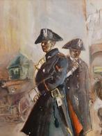 Aniello Eco (1919-2000) - Carabinieri, la Pattuglia, Antiek en Kunst, Kunst | Schilderijen | Klassiek