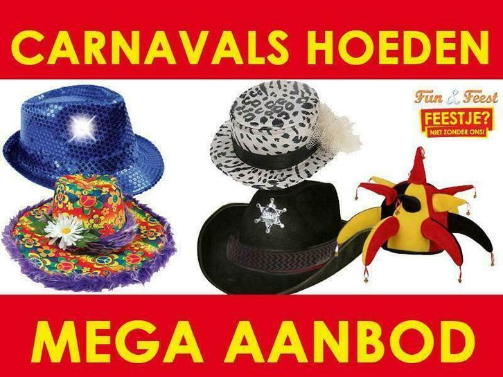 Carnavalshoeden - Mega aanbod carnavalshoedjes, Kleding | Dames, Carnavalskleding en Feestkleding, Accessoires, Nieuw, Carnaval