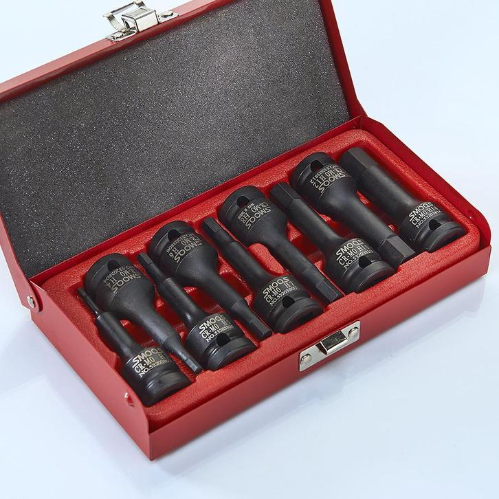 Smoos Inbus krachtdoppenset 9-delig - Smoos, Doe-het-zelf en Verbouw, Gereedschap | Handgereedschap, Nieuw, Ophalen of Verzenden