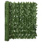 vidaXL Balkonscherm met donkergroene bladeren 400x100 cm, Verzenden, Nieuw