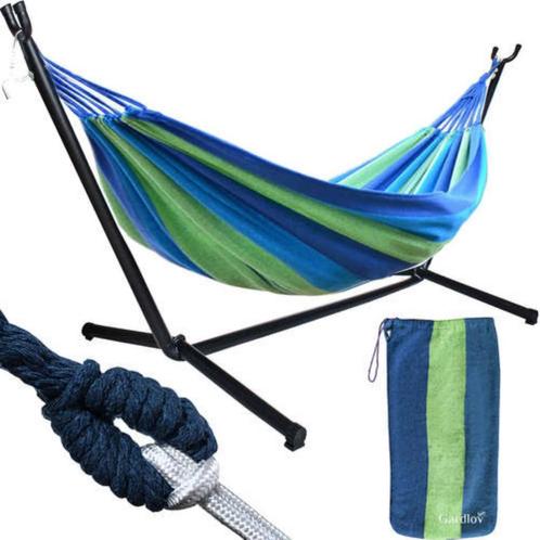Gardlov Hangmat 200x150 cm - Stalen Frame - Tweepersoons..., Tuin en Terras, Tuinmeubel-accessoires, Nieuw, Ophalen of Verzenden