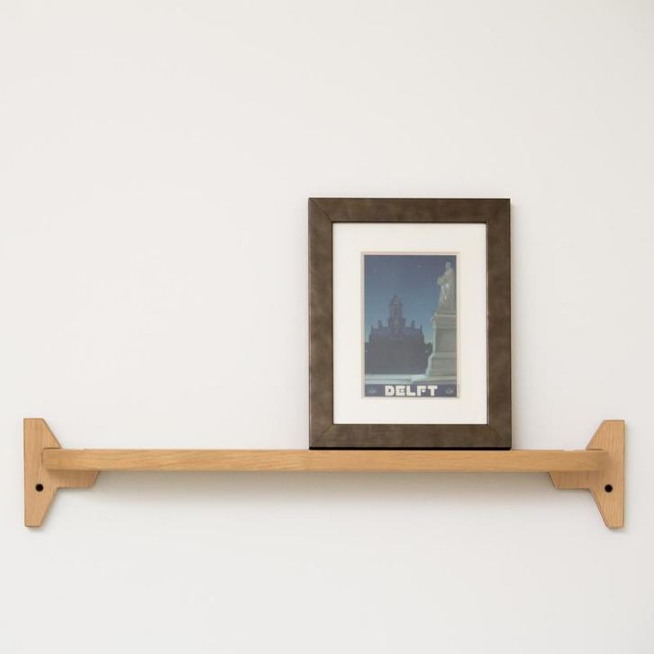 Foto Wandplank Eikenhout Ongelakt 80 cm, Audio, Tv en Foto, Fotografie | Fotolijsten, Ophalen of Verzenden