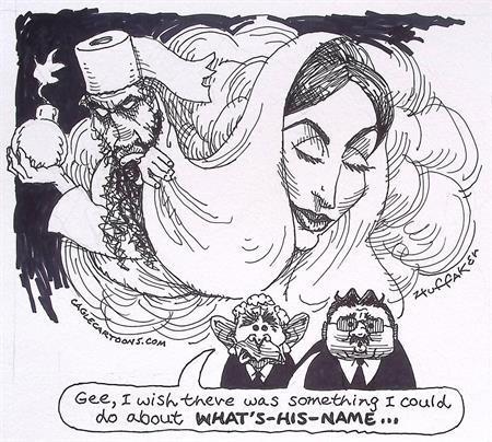 Pentekening Amerika - Benazir Bhutto (lijst optie), Antiek en Kunst, Kunst | Tekeningen en Foto's, Verzenden