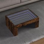 vidaXL Salontafel met Infinity LED 70x50x30 cm gerookt, 50 tot 100 cm, Verzenden, Nieuw, 50 tot 100 cm
