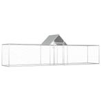 vidaXL Kippenren 5x1x1,5 m gegalvaniseerd staal, Verzenden, Nieuw