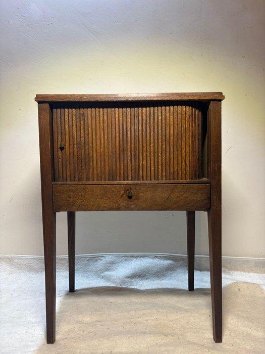 Kast - Antiek pottenkastje met roldeur - Hout, Antiek en Kunst, Kunst | Designobjecten