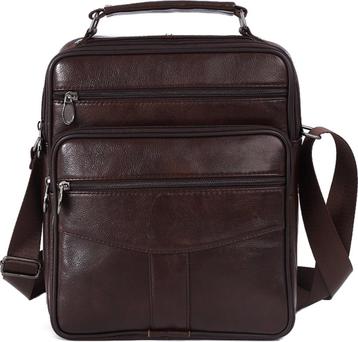 THL Design Leren Schoudertas Heren tas Tussenmaat Model Sale beschikbaar voor biedingen