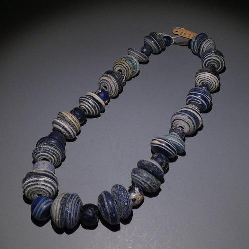 Fenicisch Glas Kralenketting. 49 cm lang. Fenicisch 600 -, Verzamelen, Mineralen en Fossielen
