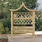 vidaXL Pergola met dak en bank geïmpregneerd grenenhout, Tuin en Terras, Palen, Balken en Planken, Verzenden, Nieuw