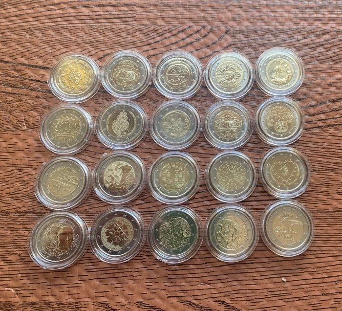 Europa. 2 Euro (20 moedas) (Zonder Minimumprijs), Postzegels en Munten, Munten | Europa | Euromunten