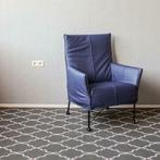 4 Montis Charly fauteuils kobaltblauw - zwart onderstel., Huis en Inrichting, Nieuw, Leer, Ophalen