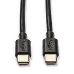 USB C naar USB C kabel | 0.5 meter | USB 2.0 (Zwart), Computers en Software, Pc- en Netwerkkabels, Nieuw, Verzenden