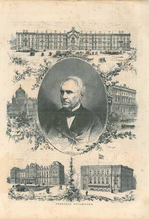 Portrait of Cornelis Outshoorn, Antiek en Kunst, Kunst | Etsen en Gravures