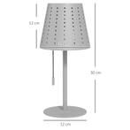 TRUUSK Zonnetafellamp Buiten LED, Accu, Dimbaar, IP44 Waterd, Huis en Inrichting, Lampen | Tafellampen, Verzenden, Nieuw