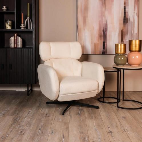 Fauteuil Royce - Geweven stof - Naturel, Huis en Inrichting, Fauteuils, Nieuw, Verzenden