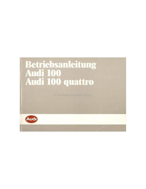 1986 AUDI 100  100 QUATTRO INSTRUCTIEBOEKJE DUITS, Auto diversen, Handleidingen en Instructieboekjes