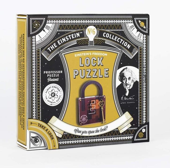 Einstein Lock Puzzel | Professor Puzzle - Puzzels, Hobby en Vrije tijd, Denksport en Puzzels, Nieuw, Verzenden