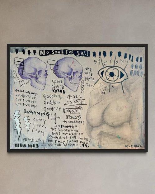 Belle Doxx - Fuck off, Antiek en Kunst, Kunst | Schilderijen | Modern