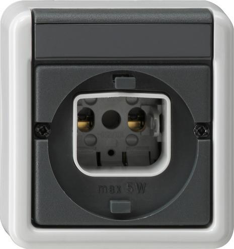 Gira Spatwaterdichte Opbouw Lichtsignaalunit - 016135, Doe-het-zelf en Verbouw, Elektra en Kabels, Overige typen, Nieuw, Verzenden