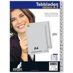 Tabbladen 23-gaats 20-delig A-Z grijs PP Kangaro, Verzenden, Nieuw in verpakking