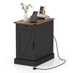 LIVSK Bijzettafel met Oplaadstation - Inklapbaar Tafelblad -, Huis en Inrichting, Verzenden, Nieuw