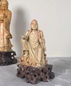 Figuur - Carved seated deities - zeepsteen - China -, Antiek en Kunst