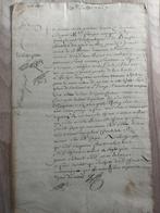 Document - François de Hautefort - Document signee - 1668, Verzamelen, Nieuw